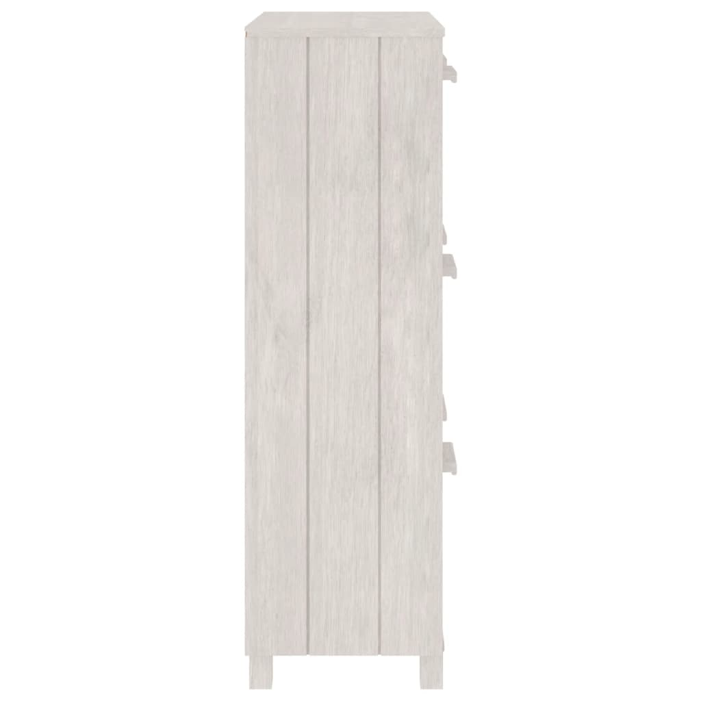 Schuhschrank Hamar 59,5X35X117 Cm Massivholz Kiefer