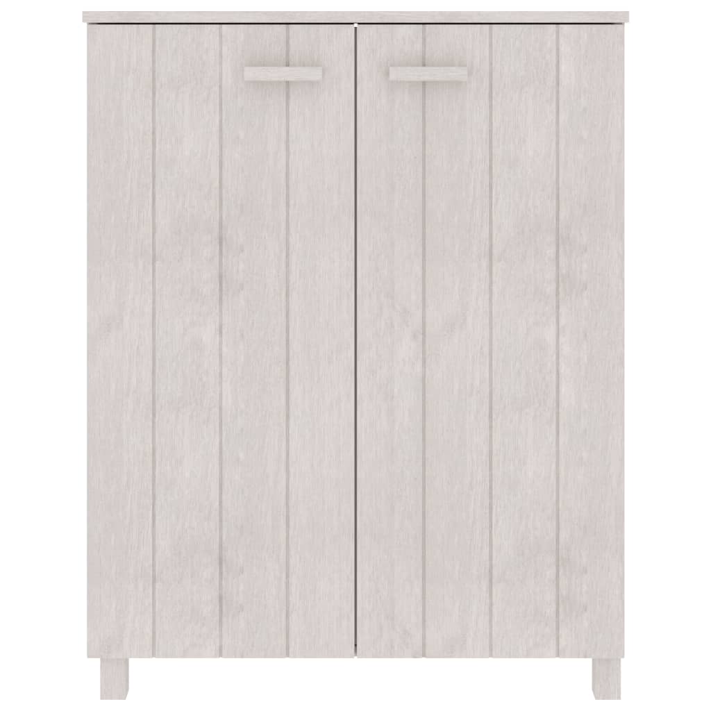 Schuhschrank Hamar 85X40X108 Cm Massivholz Kiefer