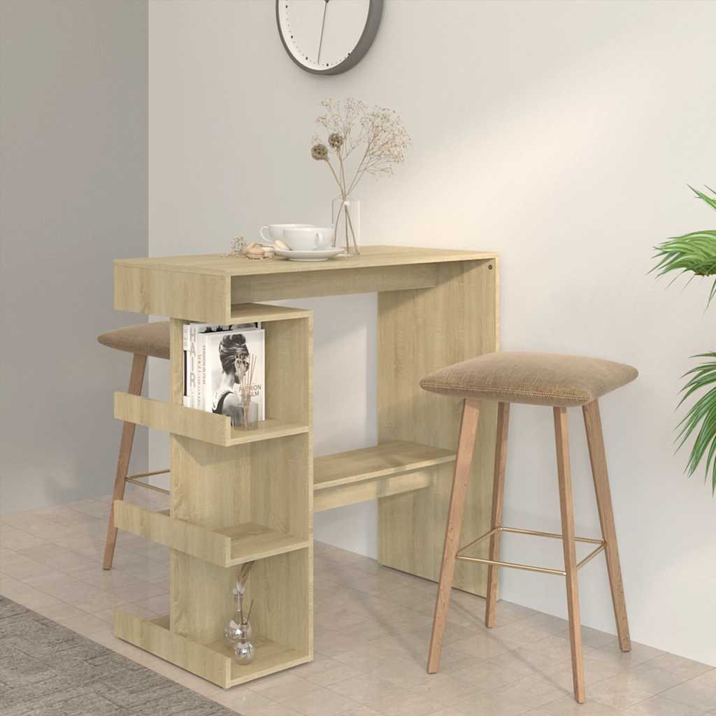 Bartisch Mit Regal -Optik 100X48X101,5 Cm