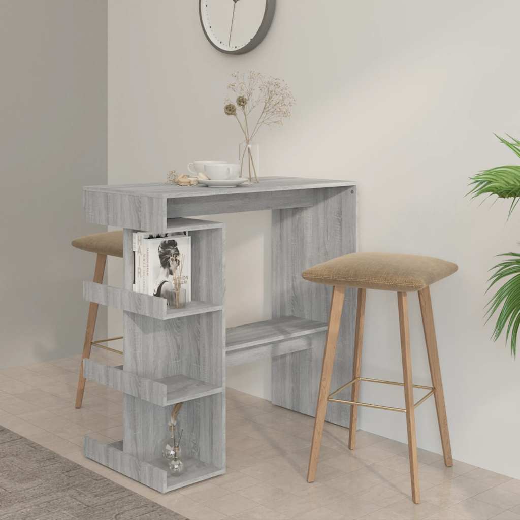 Bartisch Mit Regal -Optik 100X48X101,5 Cm