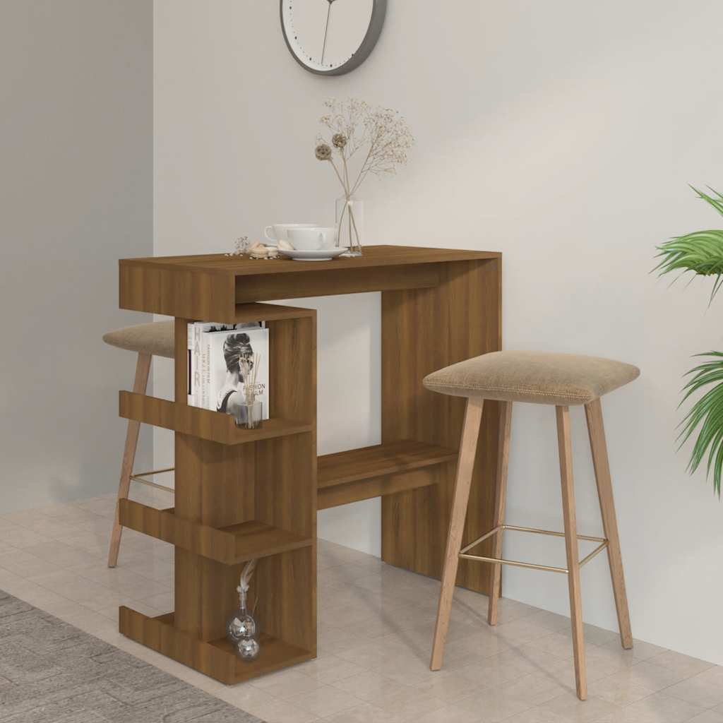 Bartisch Mit Regal -Optik 100X48X101,5 Cm