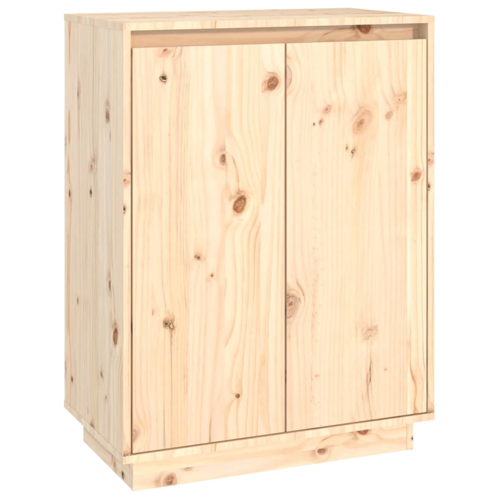 Schuhschrank 60X35X80 Cm Massivholz Kiefer