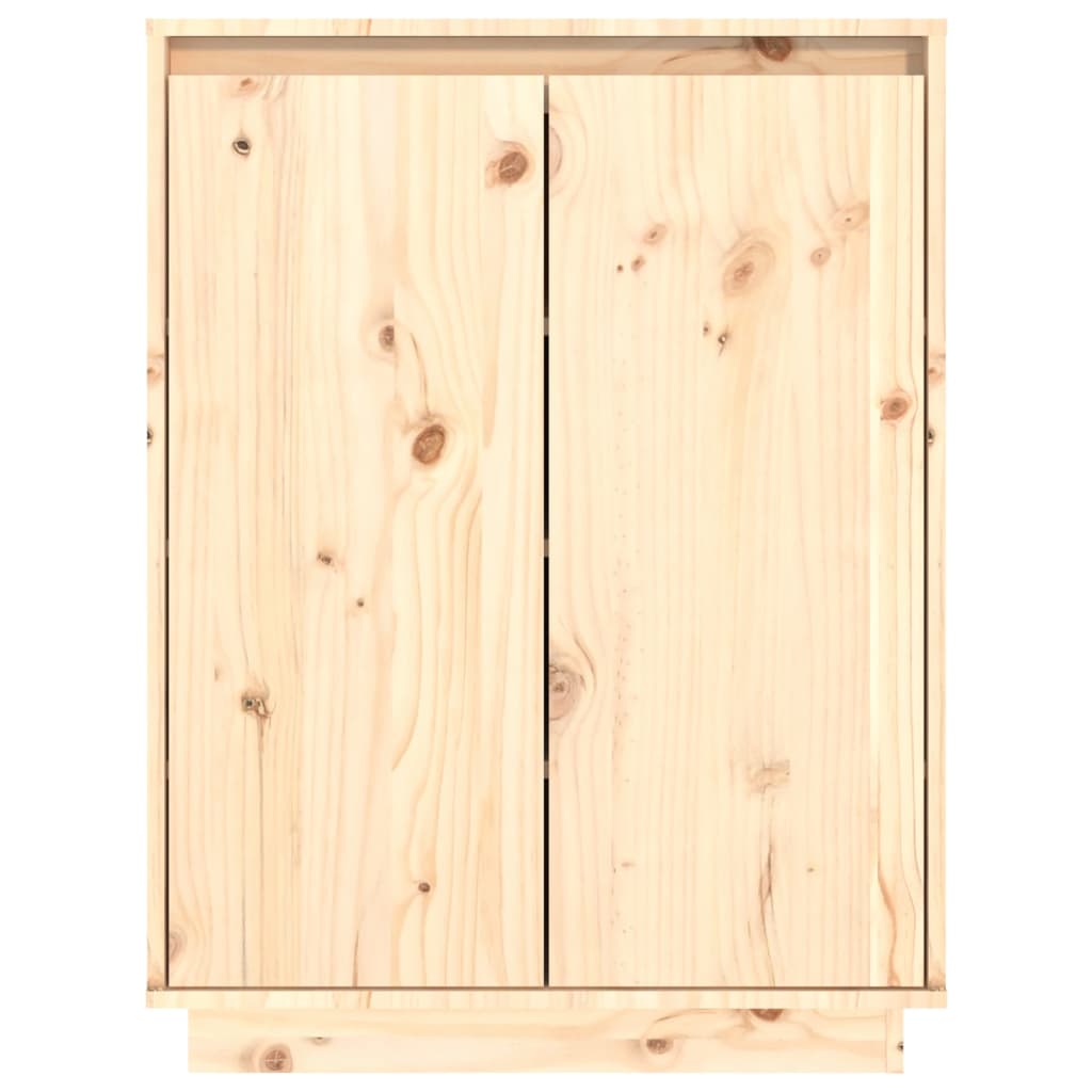 Schuhschrank 60X35X80 Cm Massivholz Kiefer