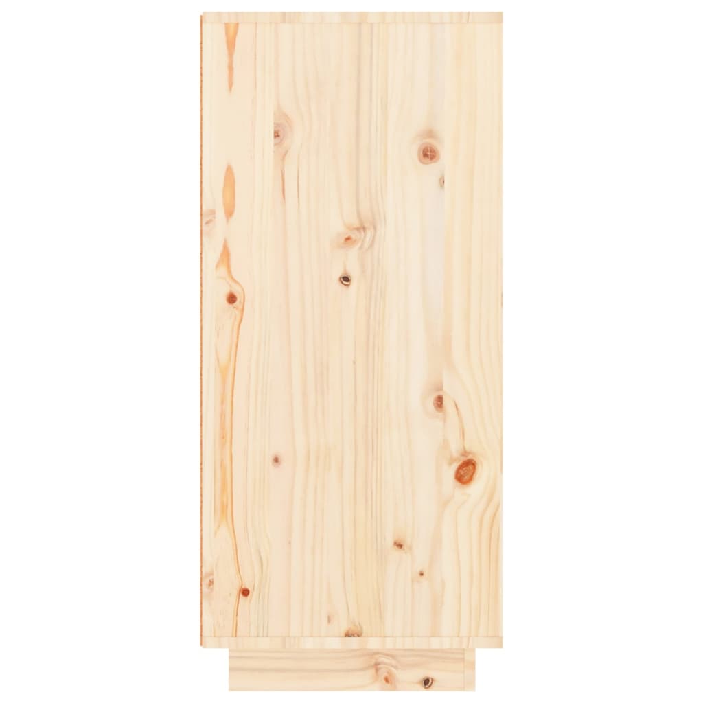 Schuhschrank 60X35X80 Cm Massivholz Kiefer