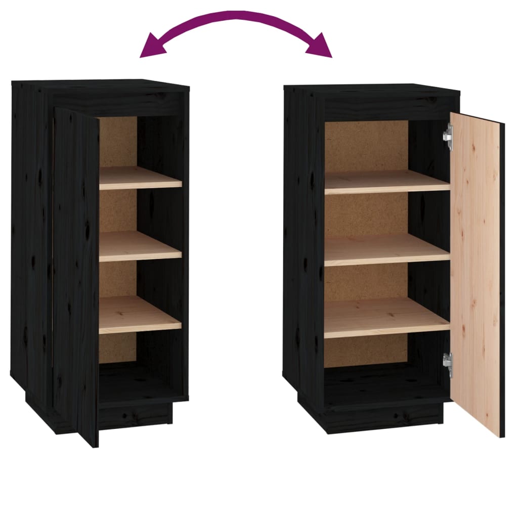 Schuhschrank 35X35X80 Cm Massivholz Kiefer