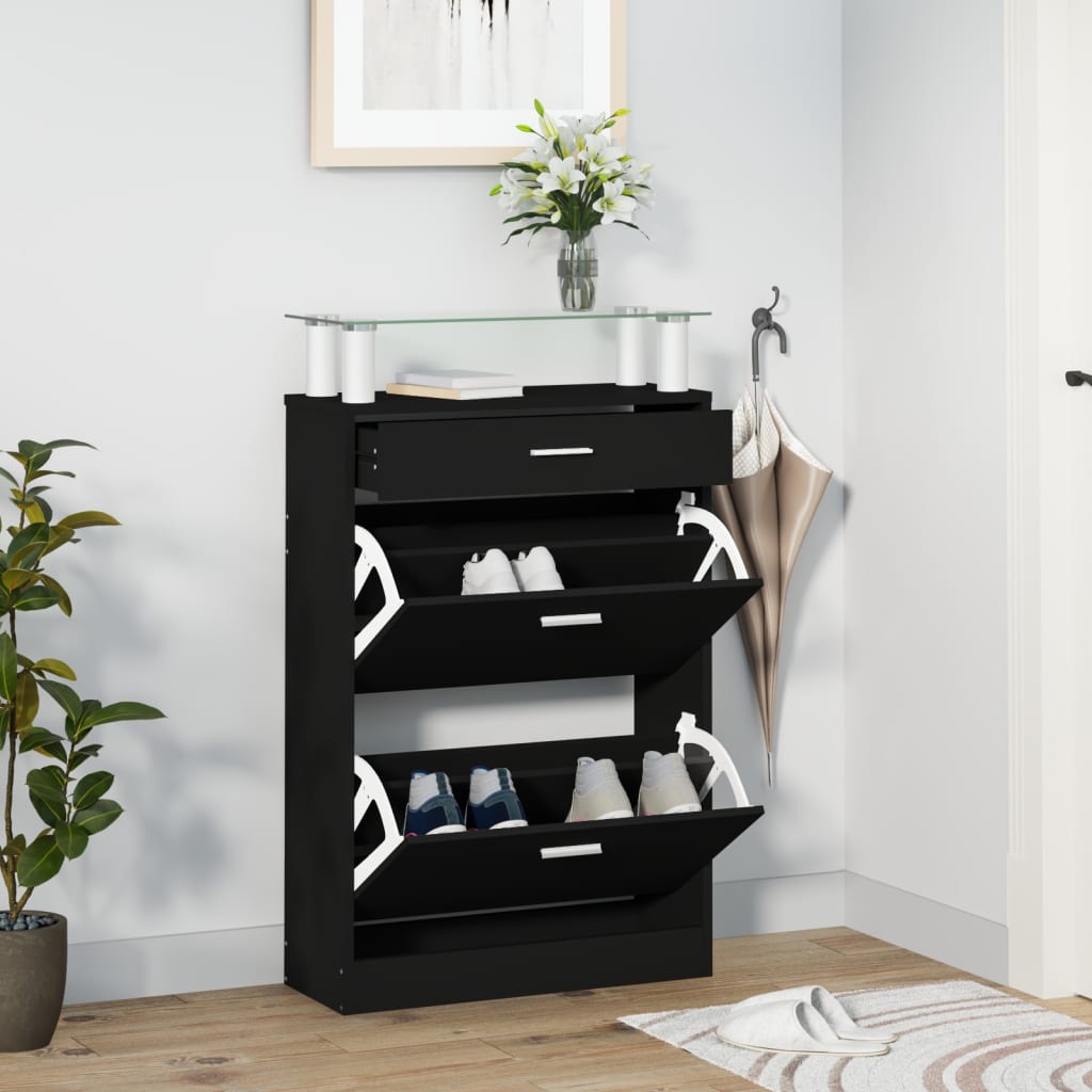 Schuhschrank 63X24X104 Cm Holzwerkstoff