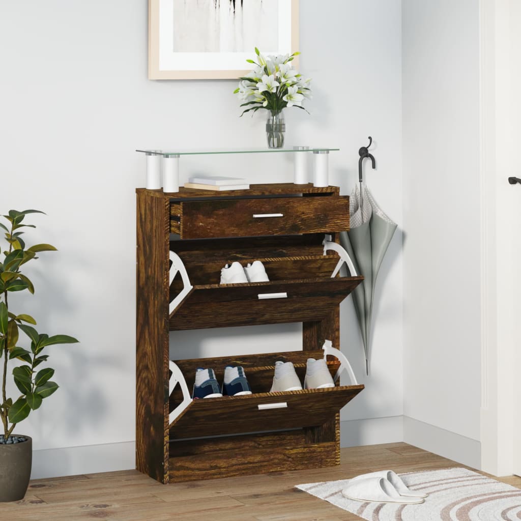 Schuhschrank 63X24X104 Cm Holzwerkstoff