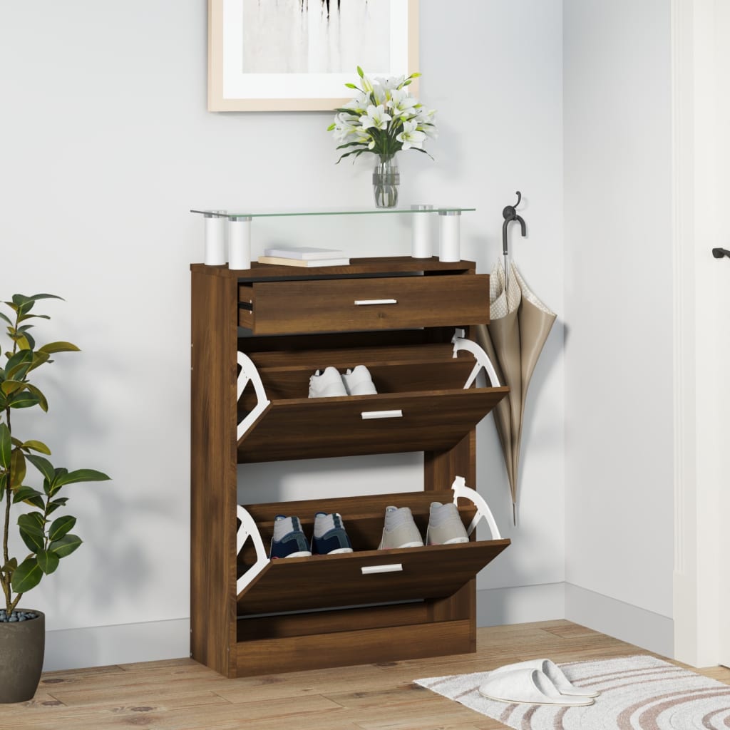 Schuhschrank 63X24X104 Cm Holzwerkstoff