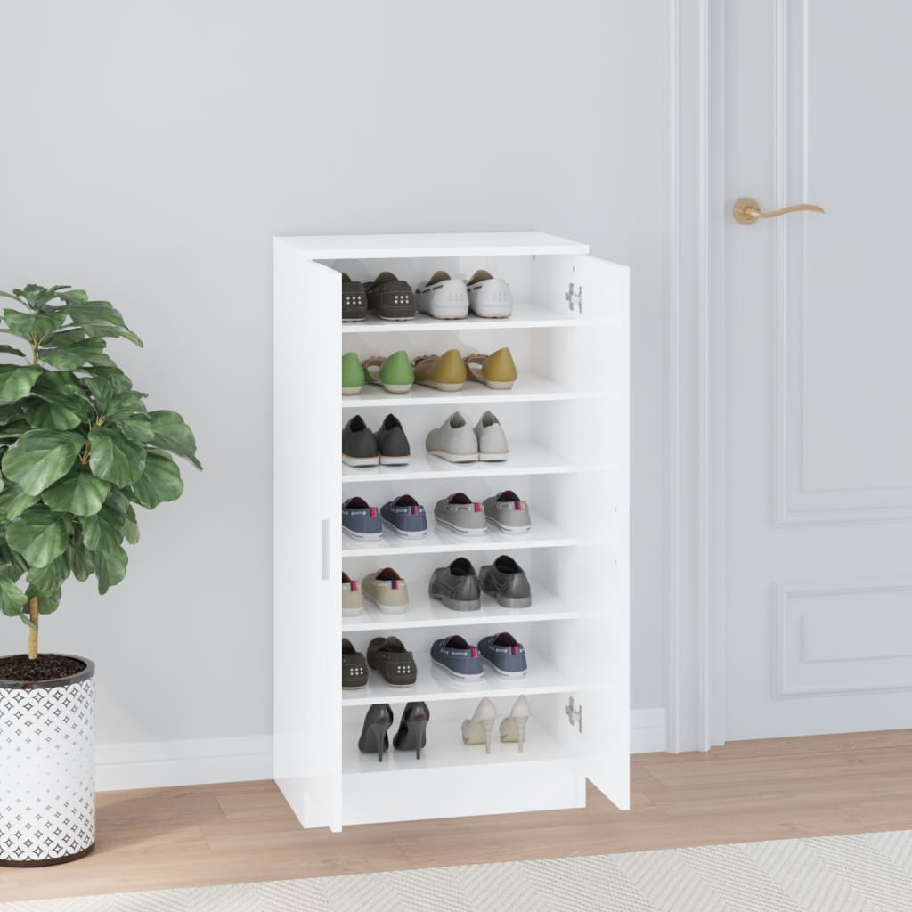 Schuhschrank 55X35X108 Cm Holzwerkstoff