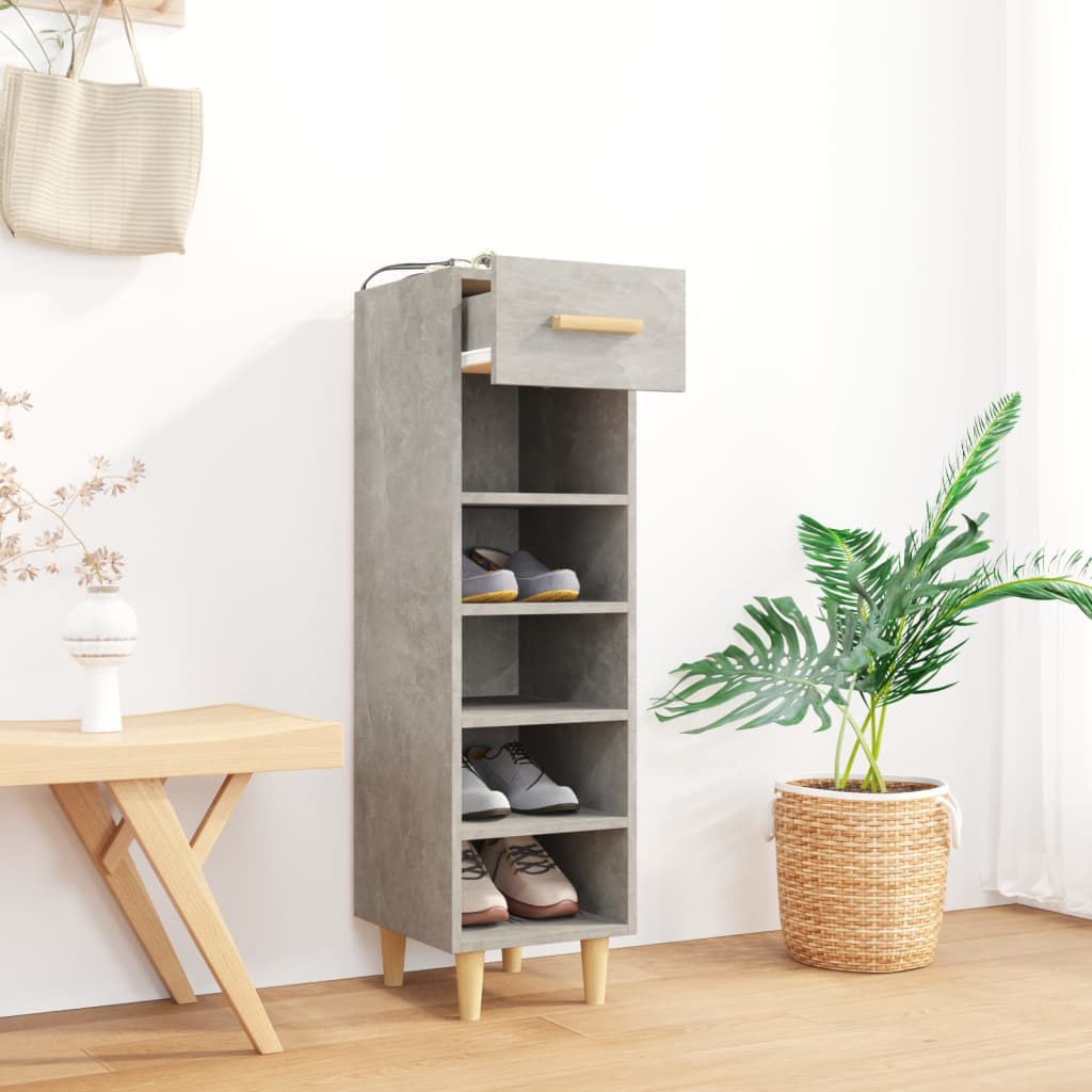 Schuhschrank 30X35X105 Cm Holzwerkstoff