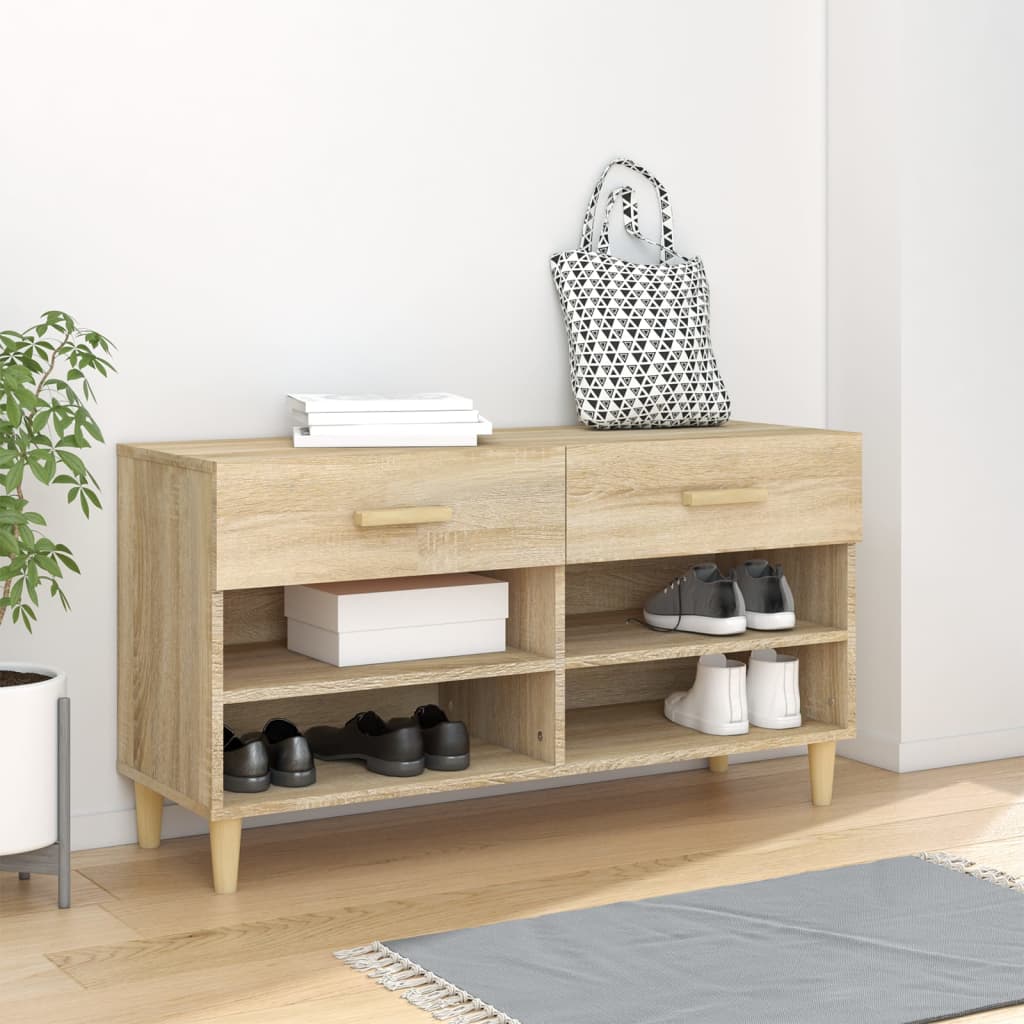 Schuhschrank 102X35X55 Cm Holzwerkstoff