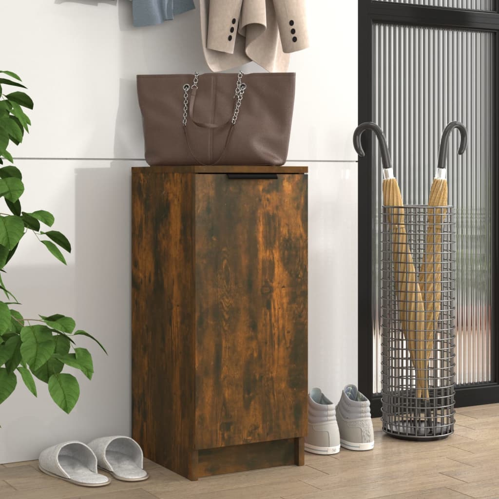 Schuhschrank Braun Eichen-Optik 30X35X70 Cm Holzwerkstoff
