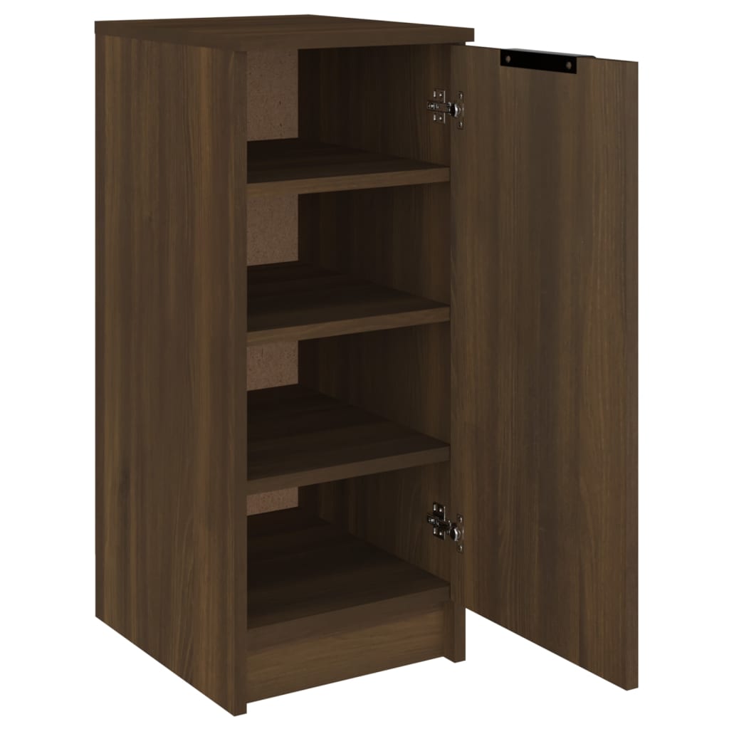 Schuhschrank Braun Eichen-Optik 30X35X70 Cm Holzwerkstoff