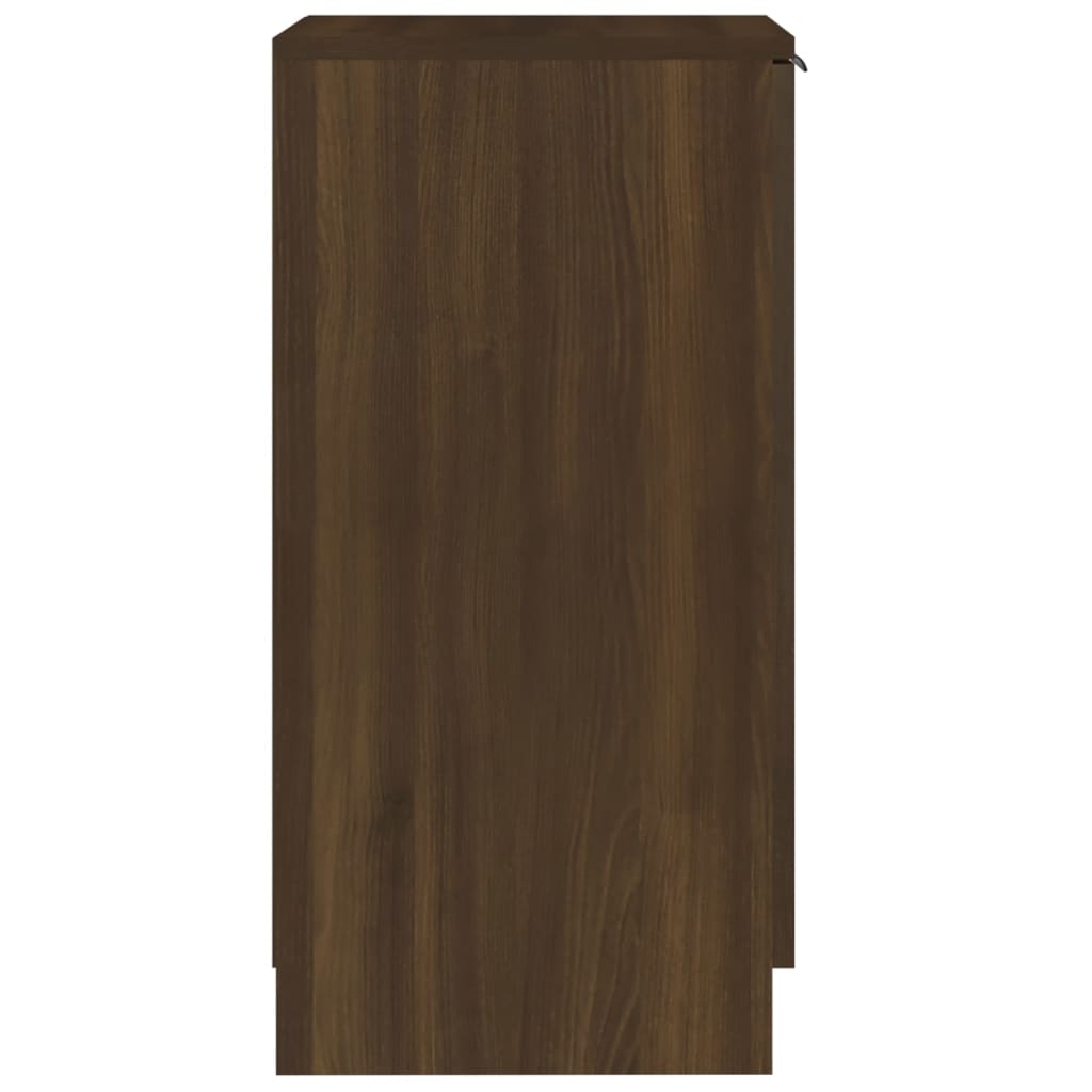 Schuhschrank Braun Eichen-Optik 30X35X70 Cm Holzwerkstoff