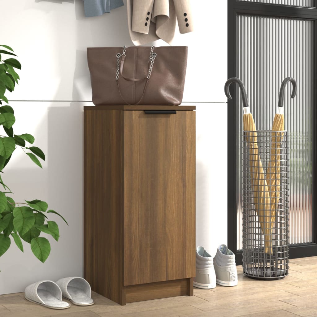 Schuhschrank Braun Eichen-Optik 30X35X70 Cm Holzwerkstoff