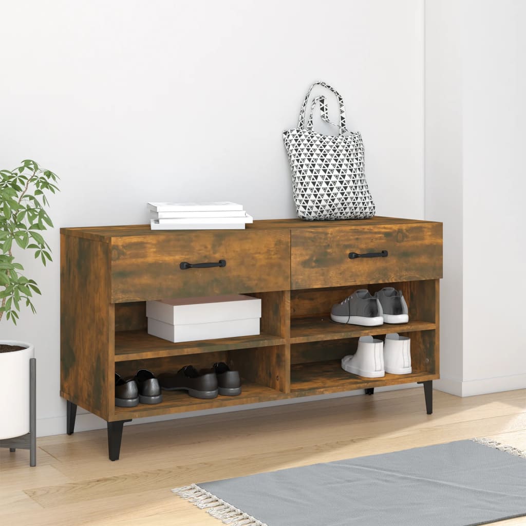 Schuhschrank Sonoma-Eiche 102X35X55 Cm Holzwerkstoff
