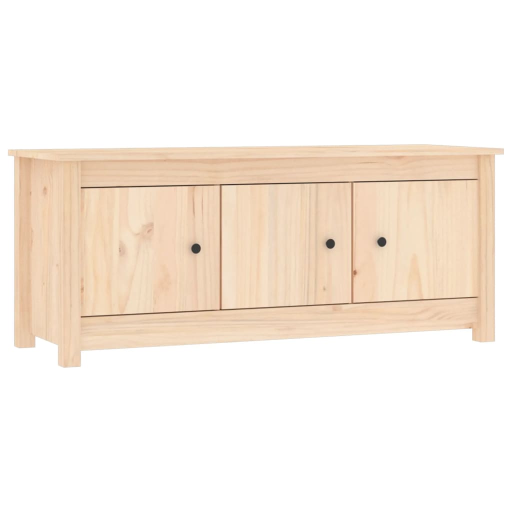 Schuhschrank 110X38X45,5 Cm Massivholz Kiefer