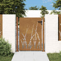 Gartentor 110 X 205 Cm Pulverbeschichteter Stahl