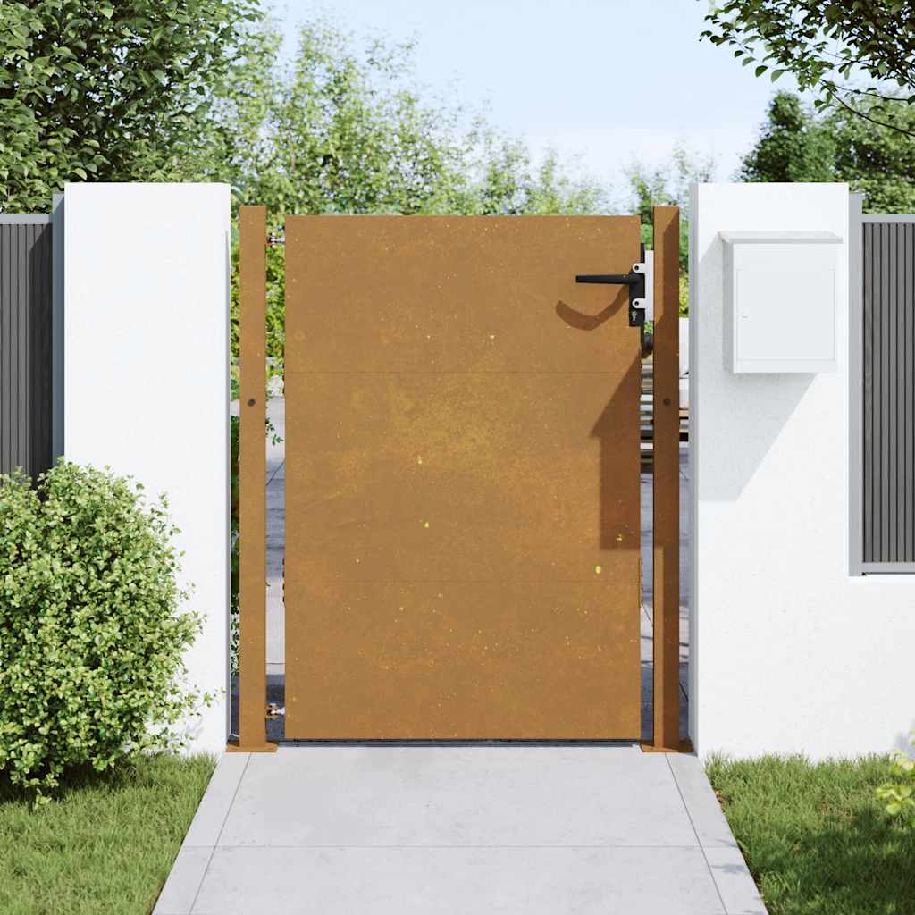 Gartentor 110 X 155 Cm Pulverbeschichteter Stahl