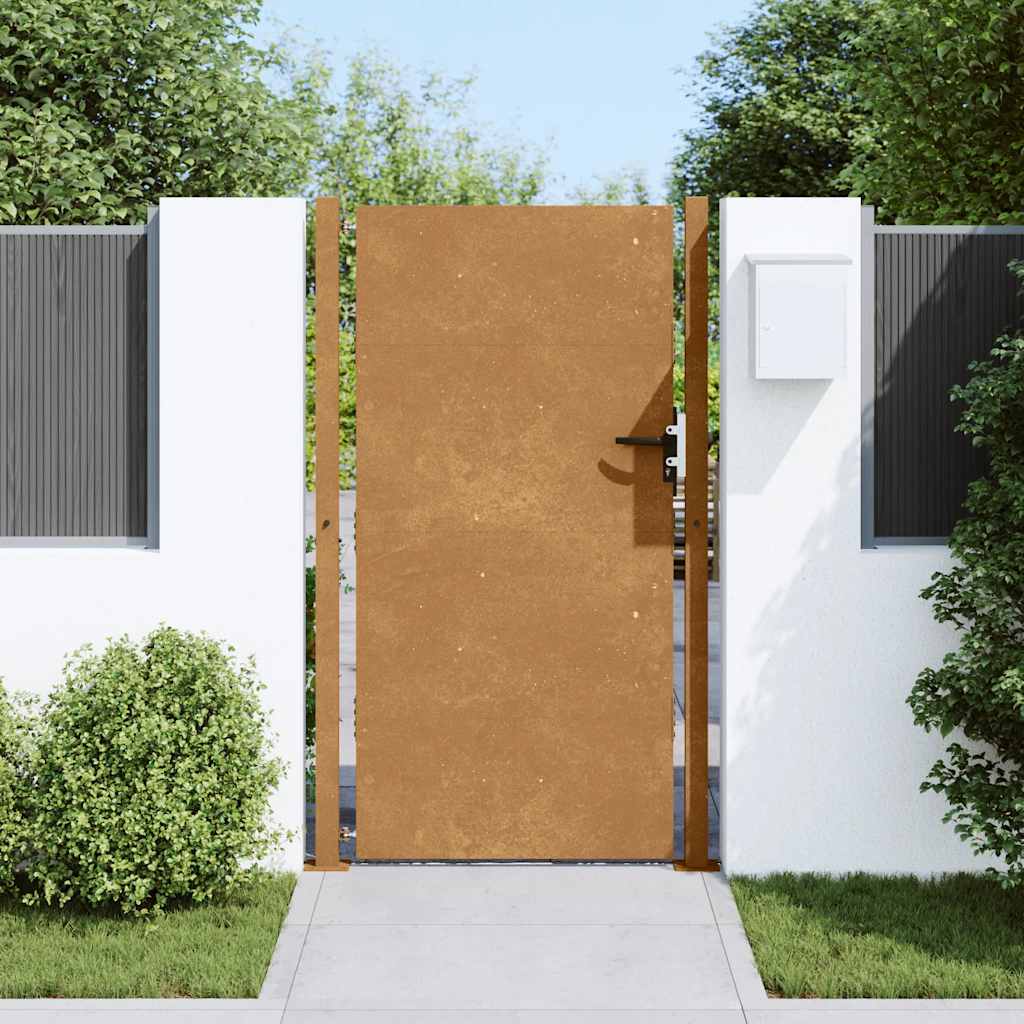 Gartentor 110 X 155 Cm Pulverbeschichteter Stahl