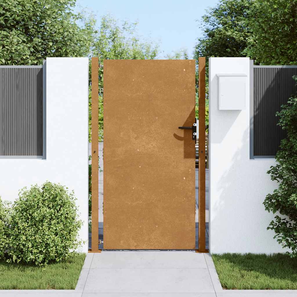Gartentor 110 X 155 Cm Pulverbeschichteter Stahl