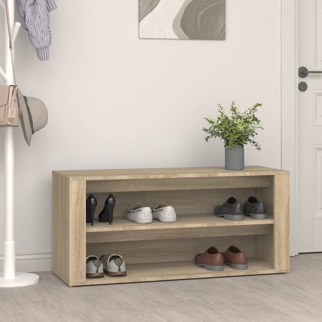 Schuhregal 100X35X45 Cm Holzwerkstoff