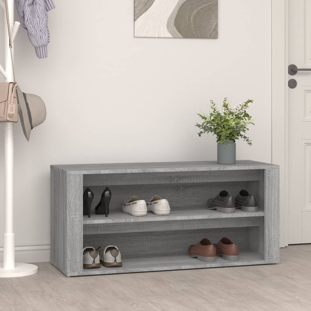 Schuhregal 100X35X45 Cm Holzwerkstoff