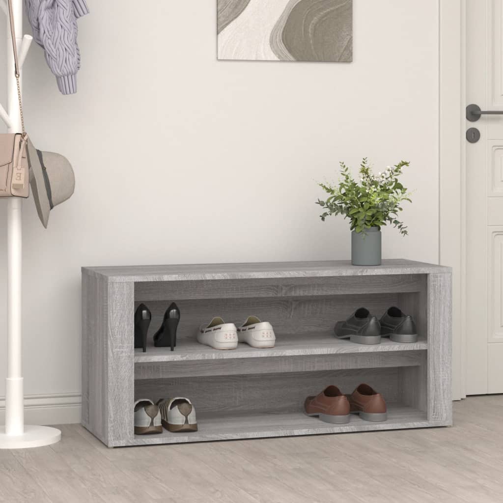 Schuhregal 100X35X45 Cm Holzwerkstoff
