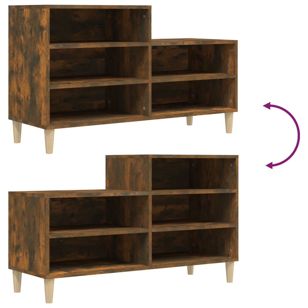 Schuhregal 102X36X60 Cm Holzwerkstoff