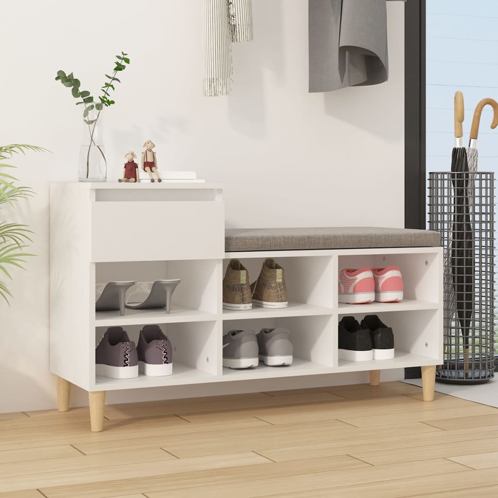 Schuhregal 102X36X60 Cm Holzwerkstoff