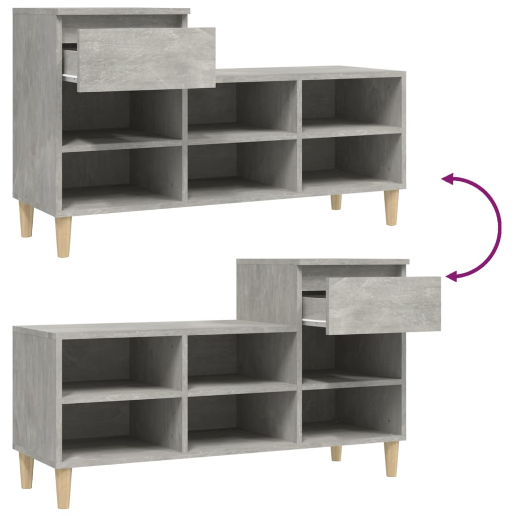 Schuhregal 102X36X60 Cm Holzwerkstoff