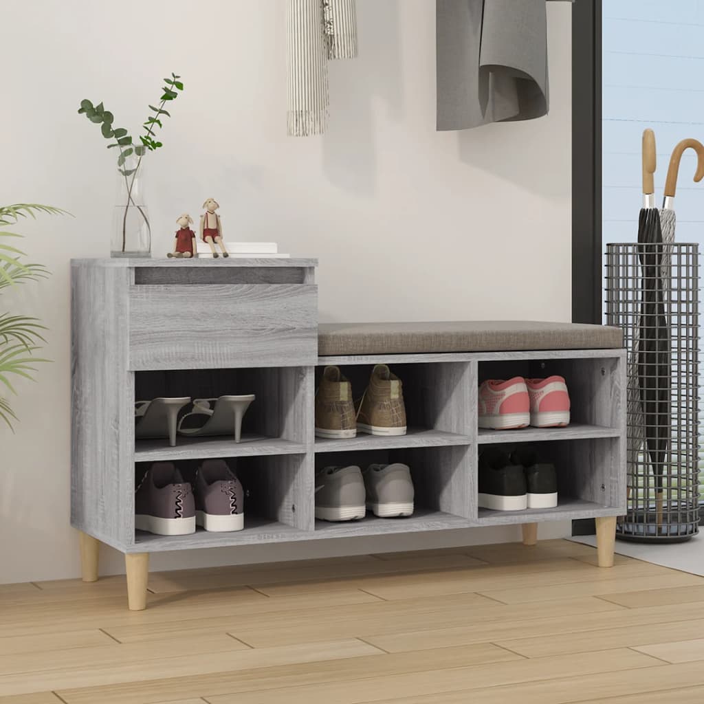 Schuhregal 102X36X60 Cm Holzwerkstoff