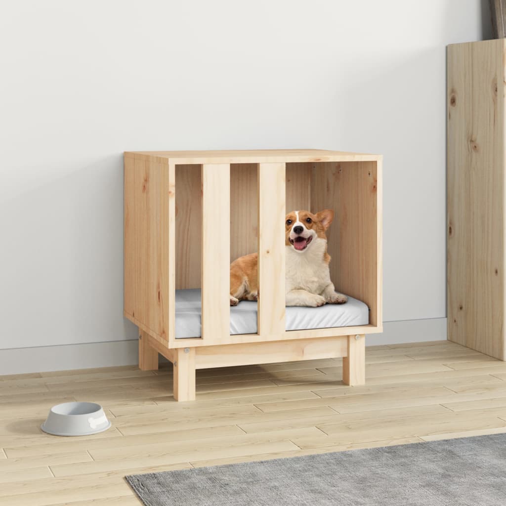 Hundehütte 100 X 70 X 70 Cm Massives Kiefernholz