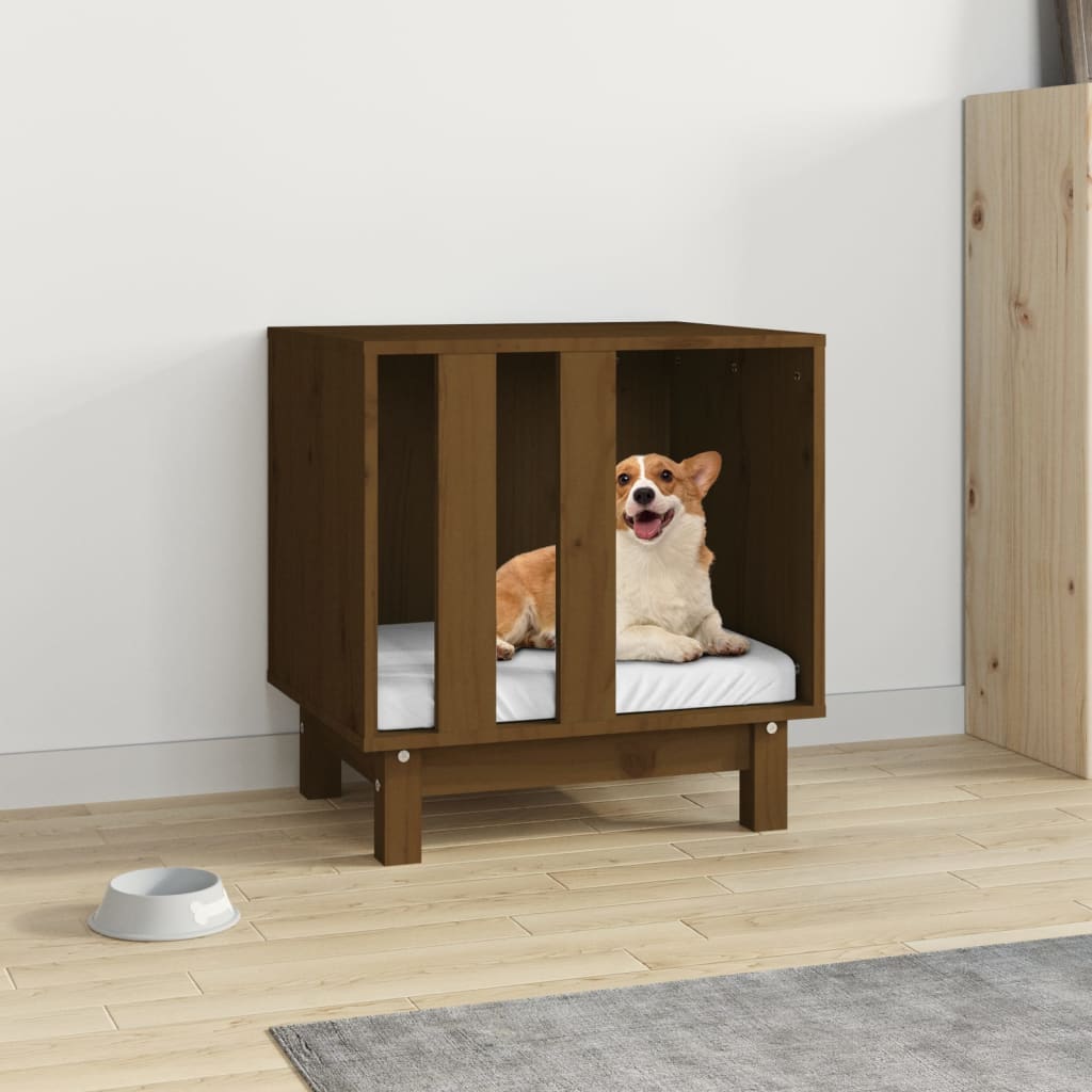 Hundehütte 100 X 70 X 70 Cm Massives Kiefernholz