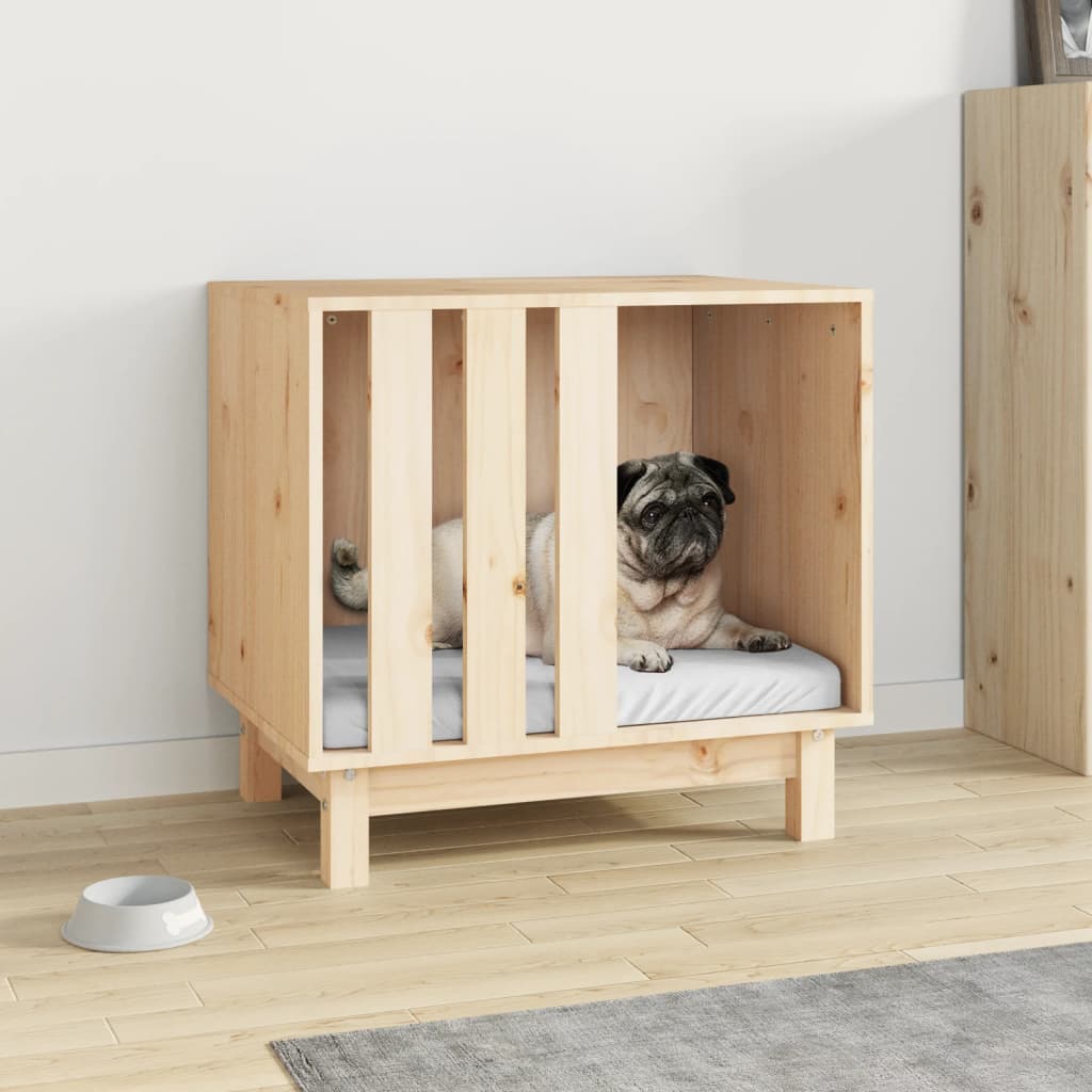 Hundehütte 100 X 70 X 70 Cm Massives Kiefernholz