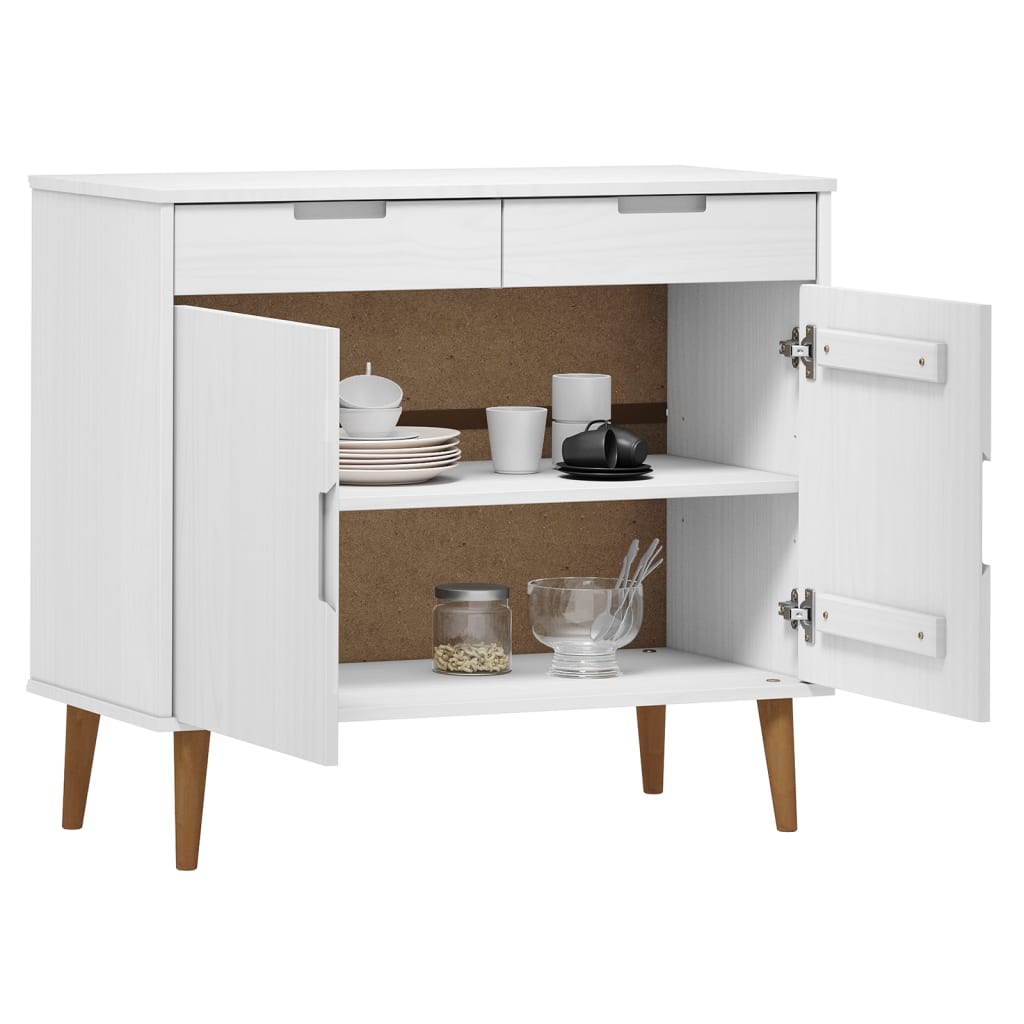 Sideboard Molde 90X40X80 Cm Massivholz Kiefer