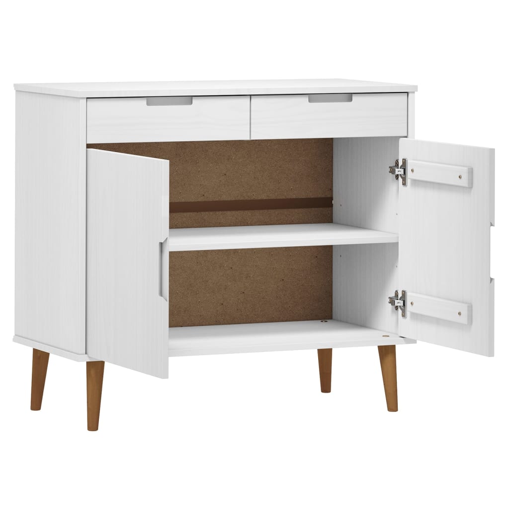 Sideboard Molde 90X40X80 Cm Massivholz Kiefer