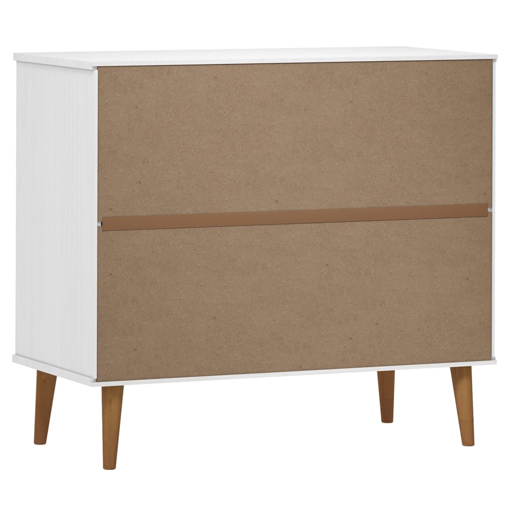 Sideboard Molde 90X40X80 Cm Massivholz Kiefer
