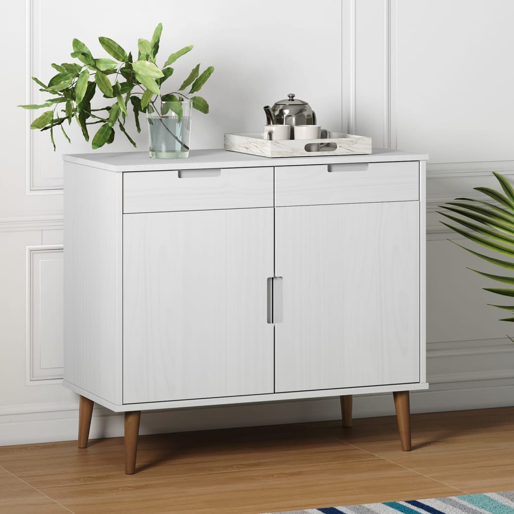 Sideboard Molde 90X40X80 Cm Massivholz Kiefer