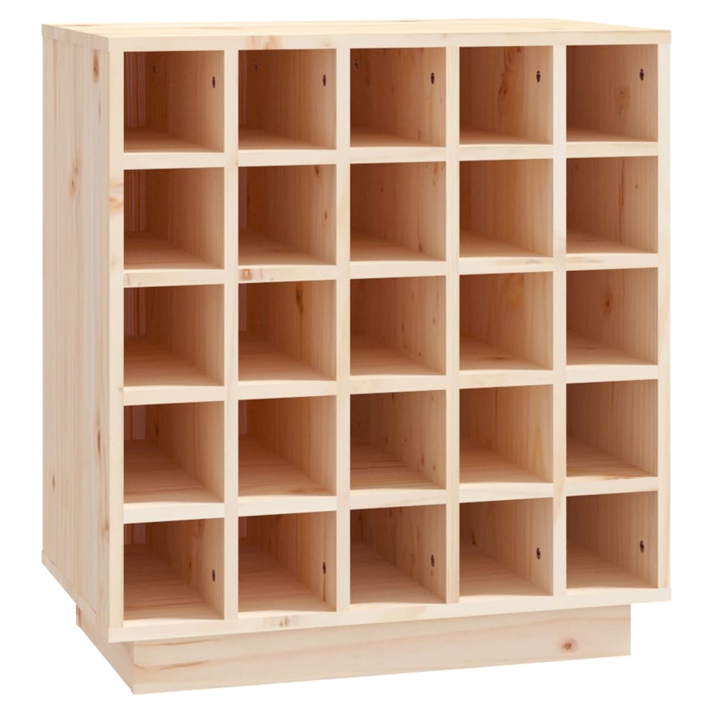 Weinregal 55,5X34X61 Cm Massivholz Kiefer