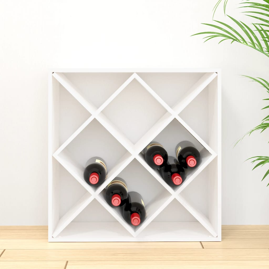 Weinregal 62X25X62 Cm Massivholz Kiefer