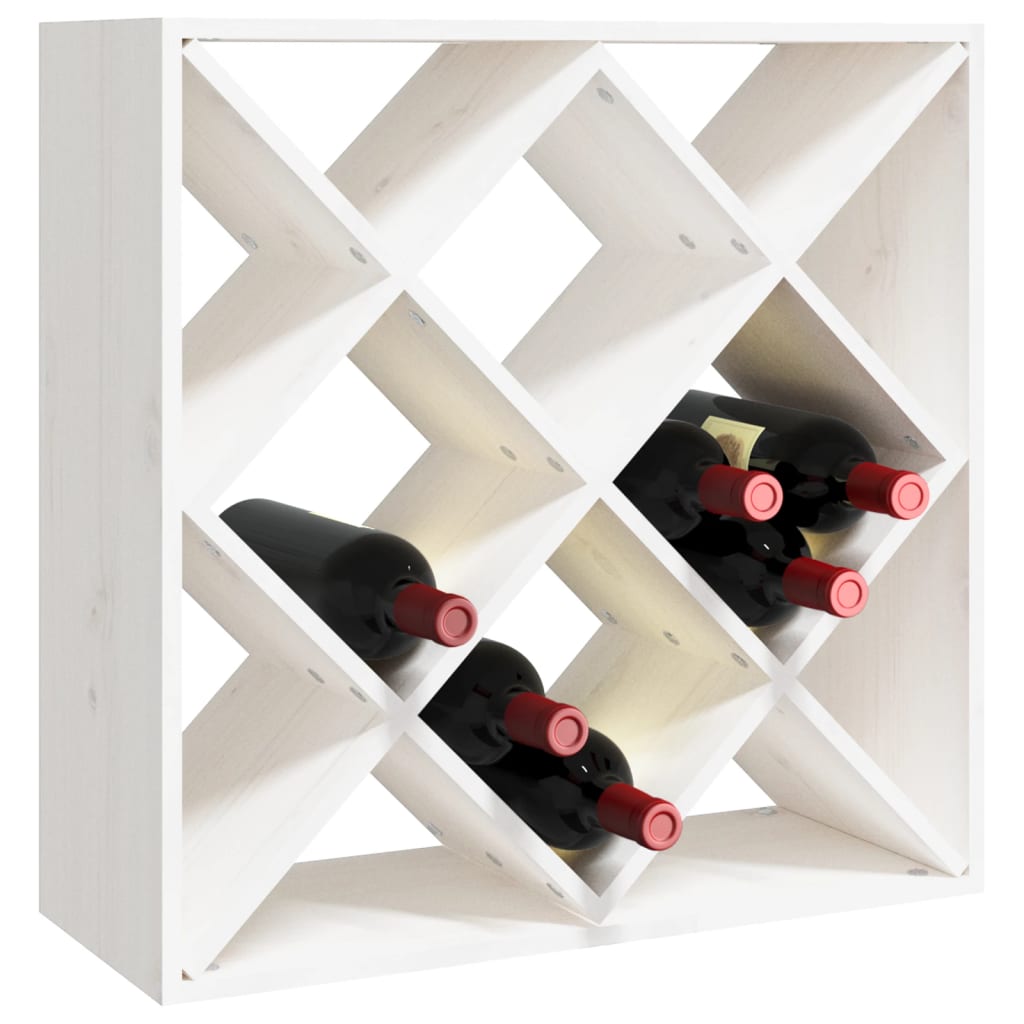 Weinregal 62X25X62 Cm Massivholz Kiefer