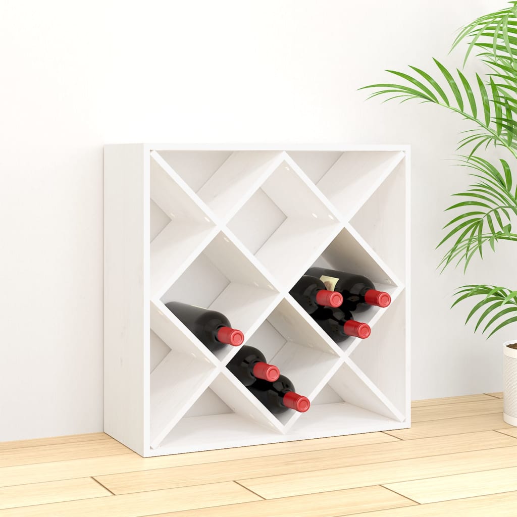 Weinregal 62X25X62 Cm Massivholz Kiefer