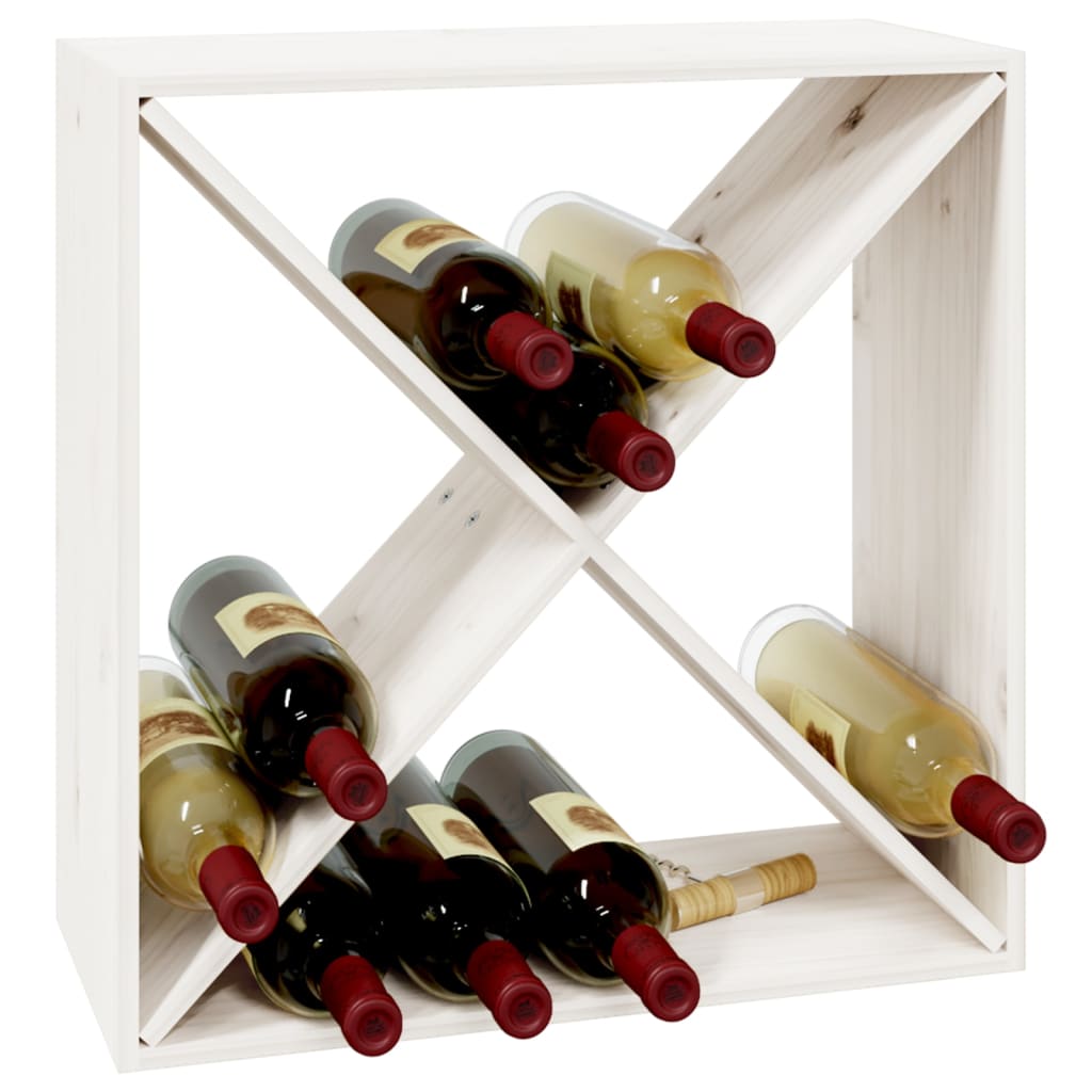 Weinregal 62X25X62 Cm Massivholz Kiefer