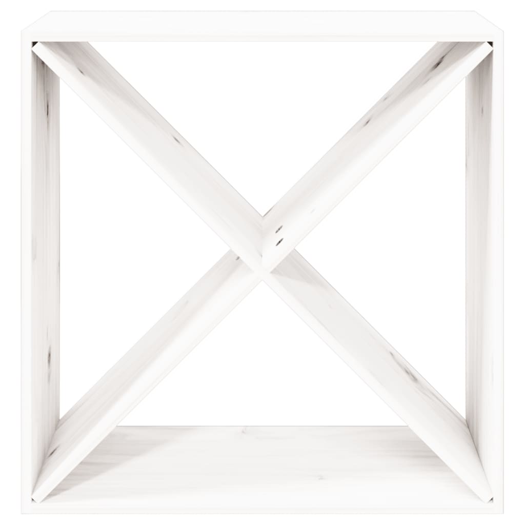 Weinregal 62X25X62 Cm Massivholz Kiefer