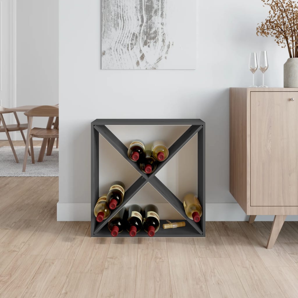 Weinregal 62X25X62 Cm Massivholz Kiefer