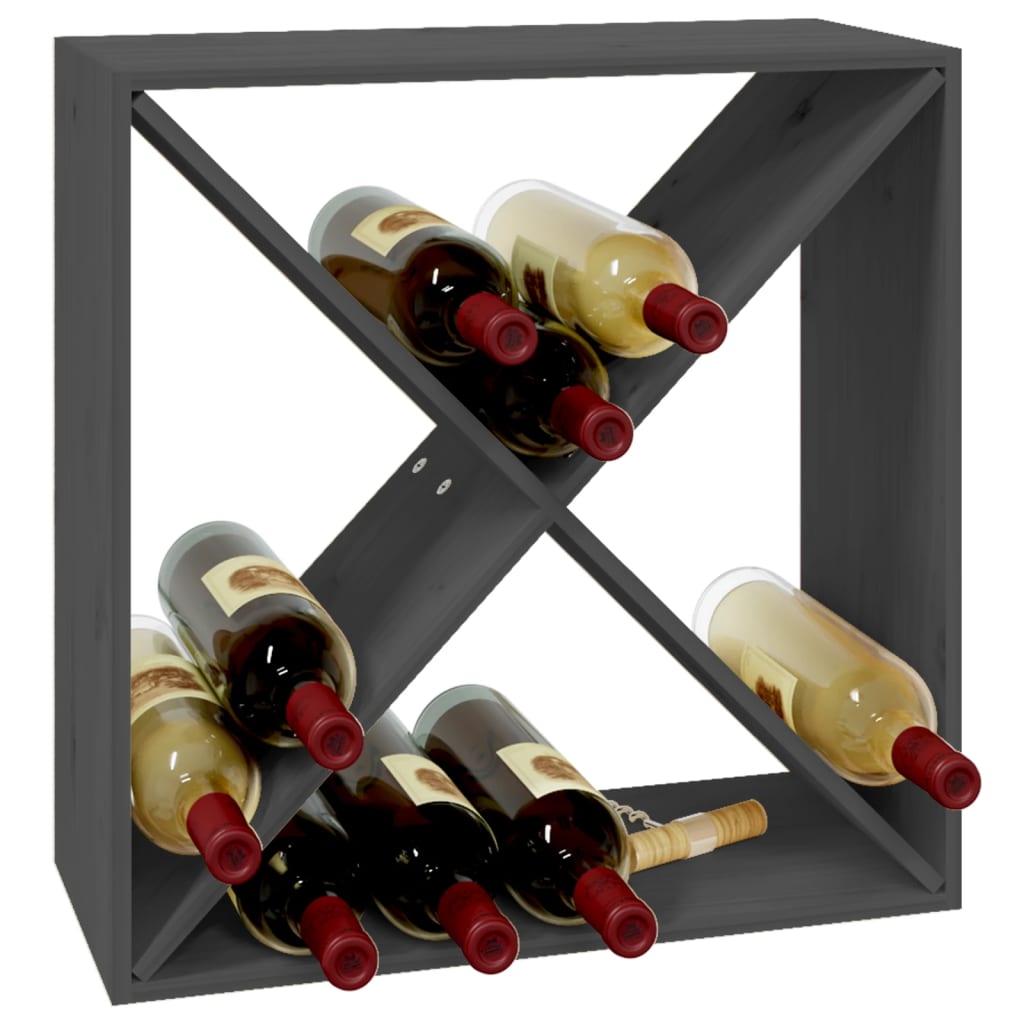 Weinregal 62X25X62 Cm Massivholz Kiefer