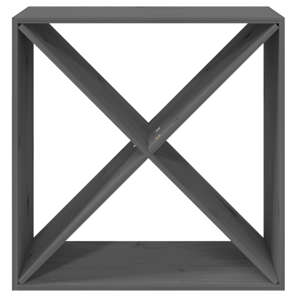 Weinregal 62X25X62 Cm Massivholz Kiefer