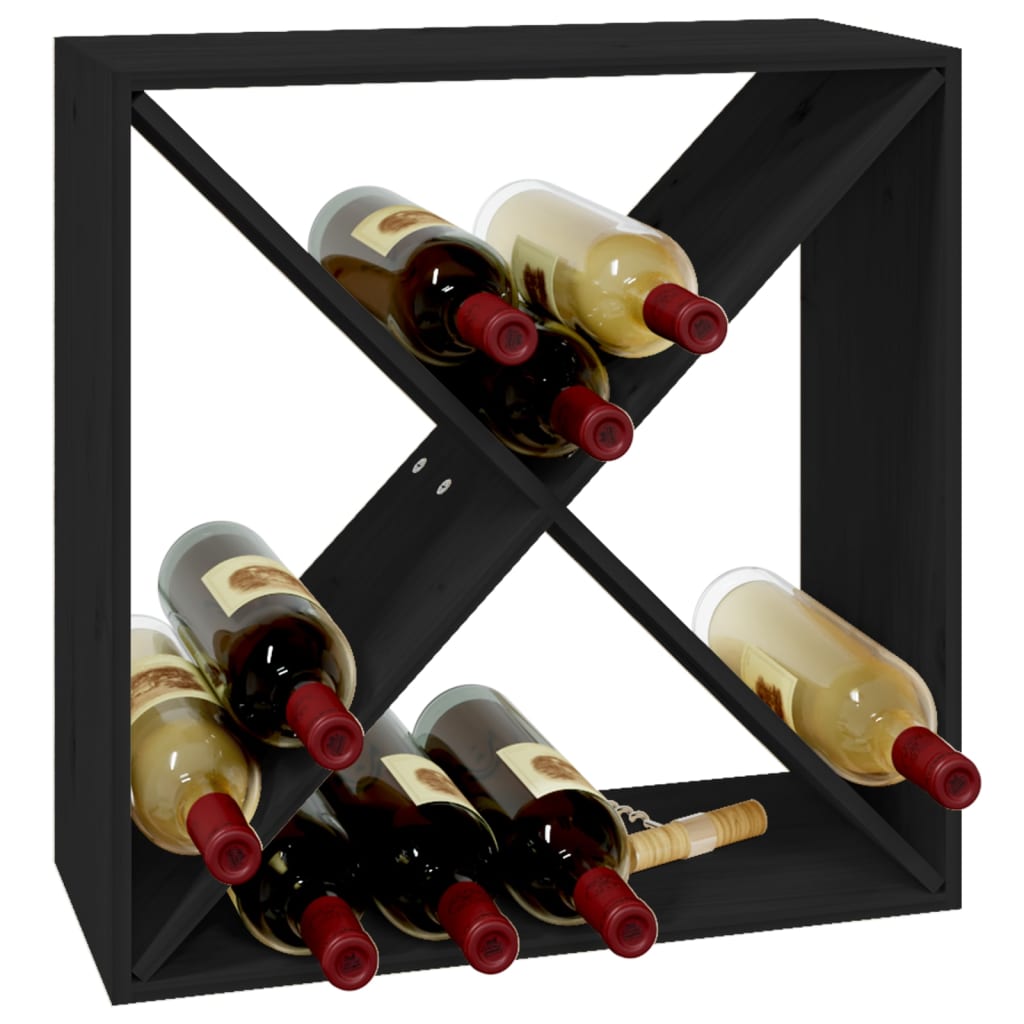 Weinregal 62X25X62 Cm Massivholz Kiefer