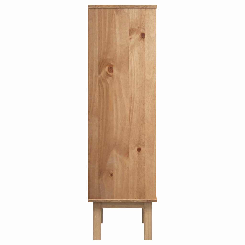 Schuhschrank Otta Mit 3 Schubladen Braun&Grau Massivholz Kiefer